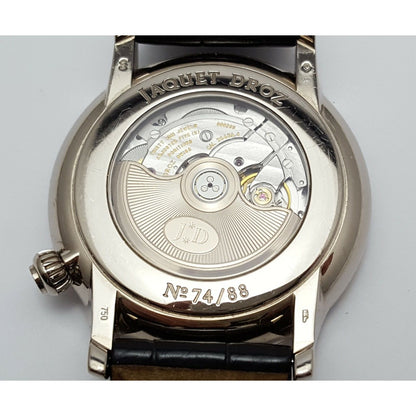 Jaquet Droz Numerus Clausus Grande Seconde 18KT White Gold Enamel Off Centered