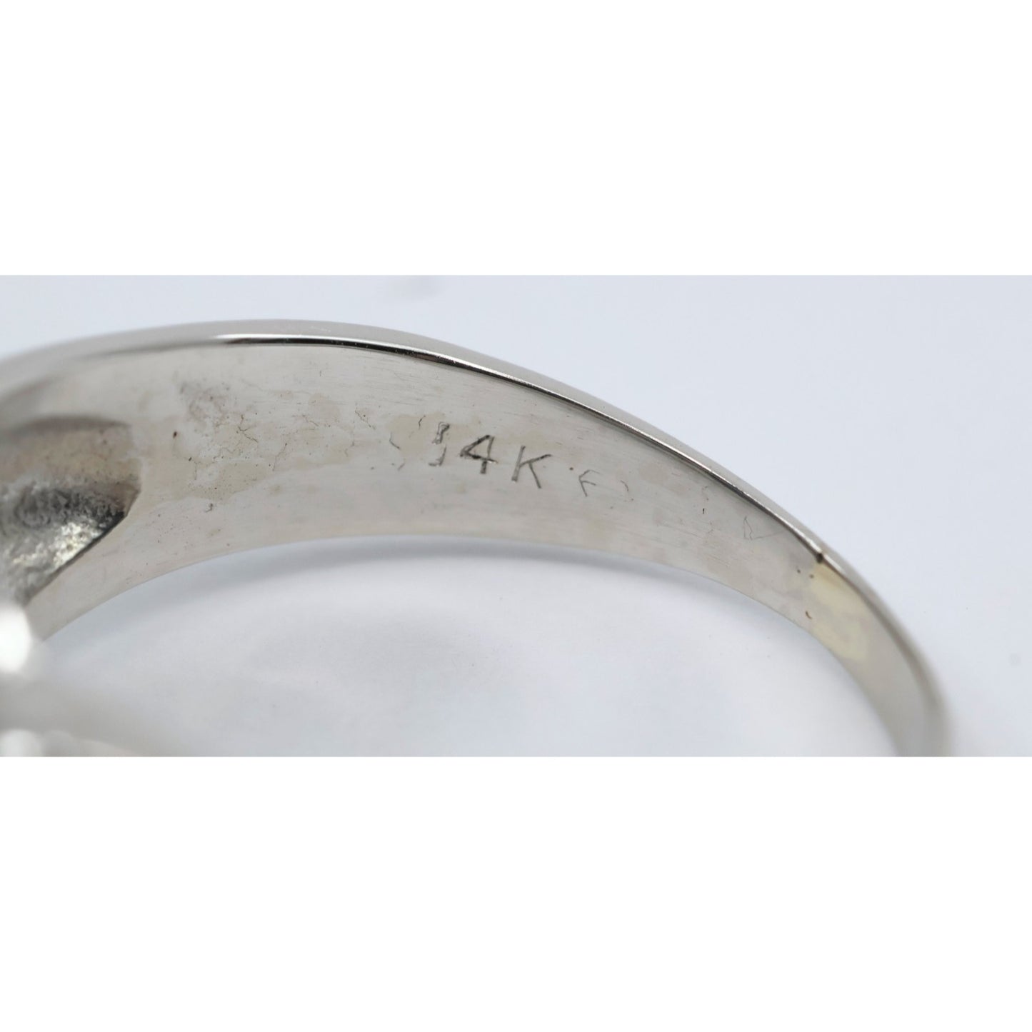14K White Gold Star Sapphire & Diamond Ring