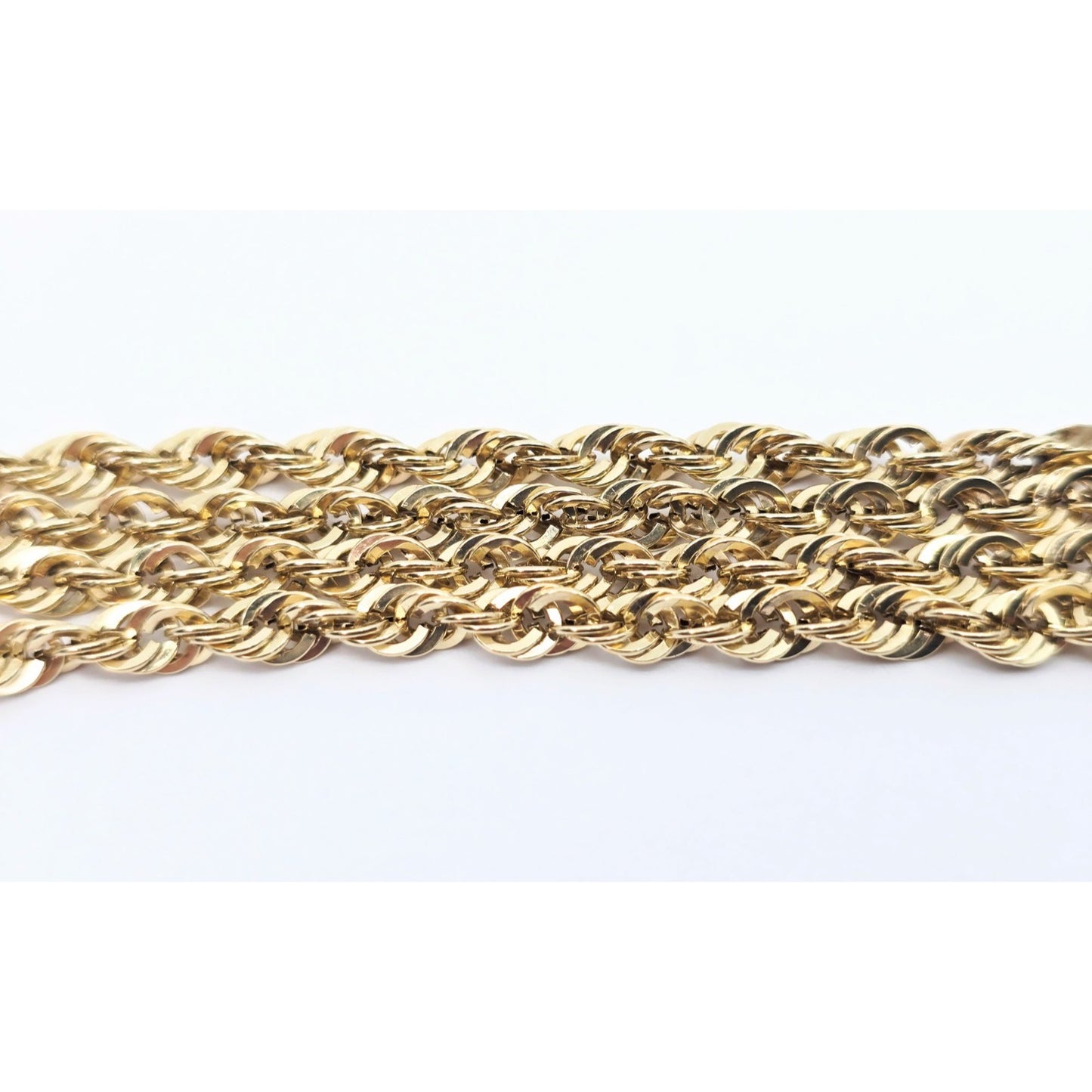 14K Yellow Gold Rope Chain Necklace