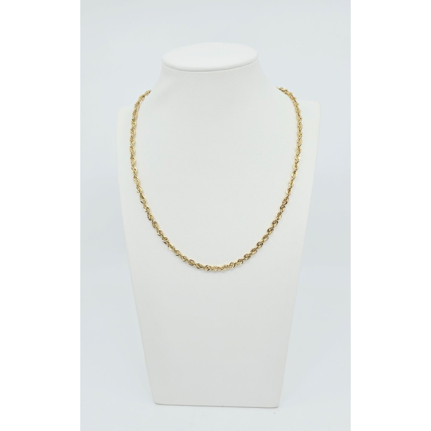 14K Yellow Gold Rope Chain Necklace