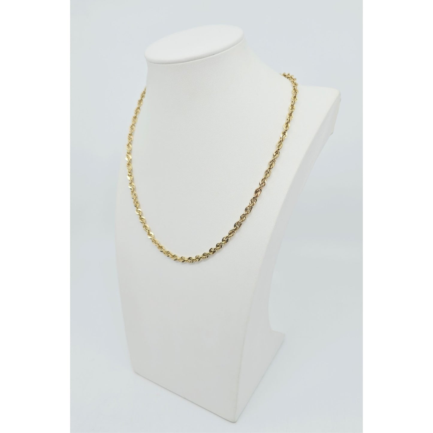 14K Yellow Gold Rope Chain Necklace