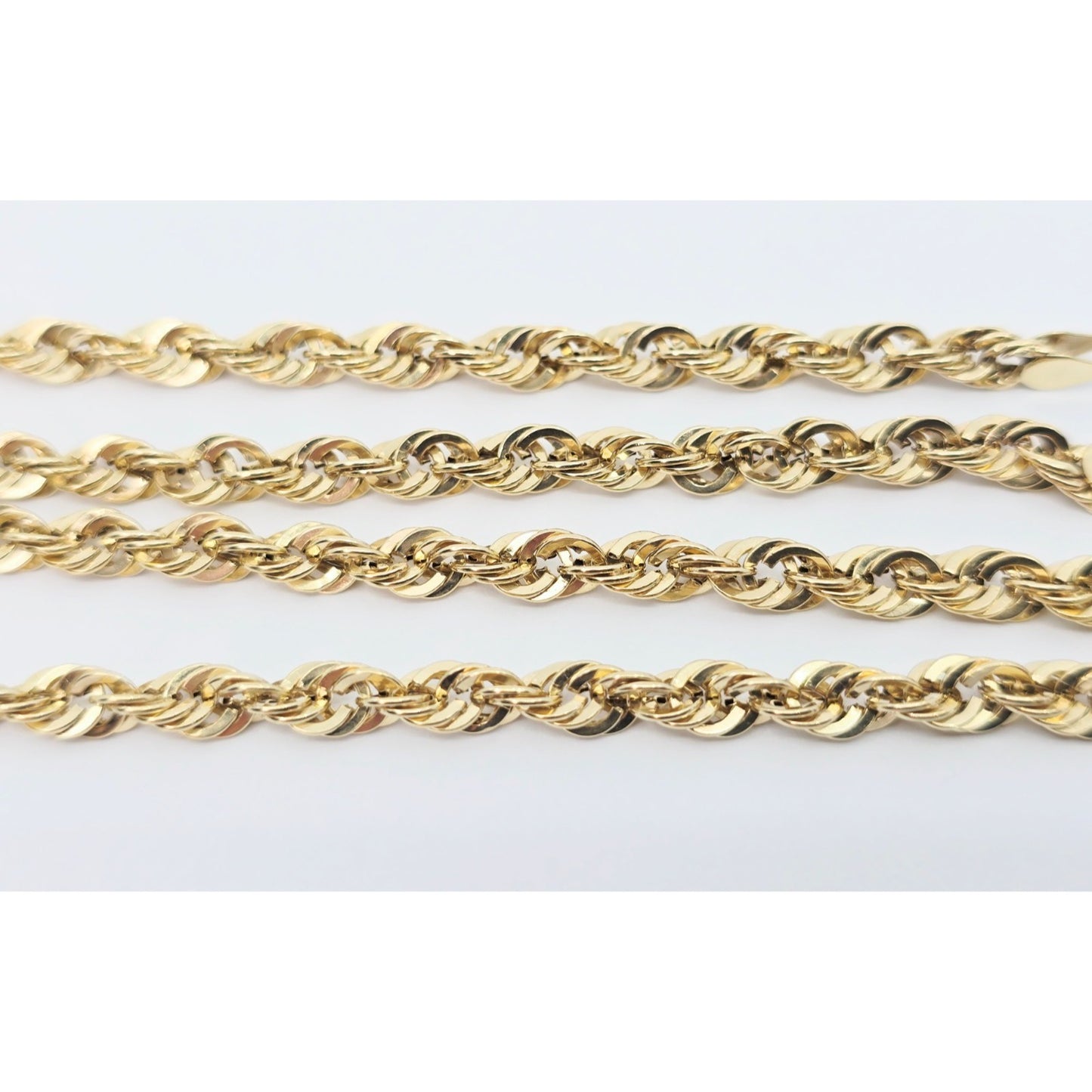 14K Yellow Gold Rope Chain Necklace