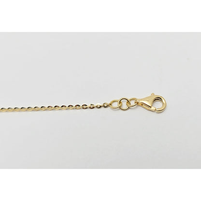 18K Yellow Gold Motion Enamel V Resizable Link Chain Bracelet