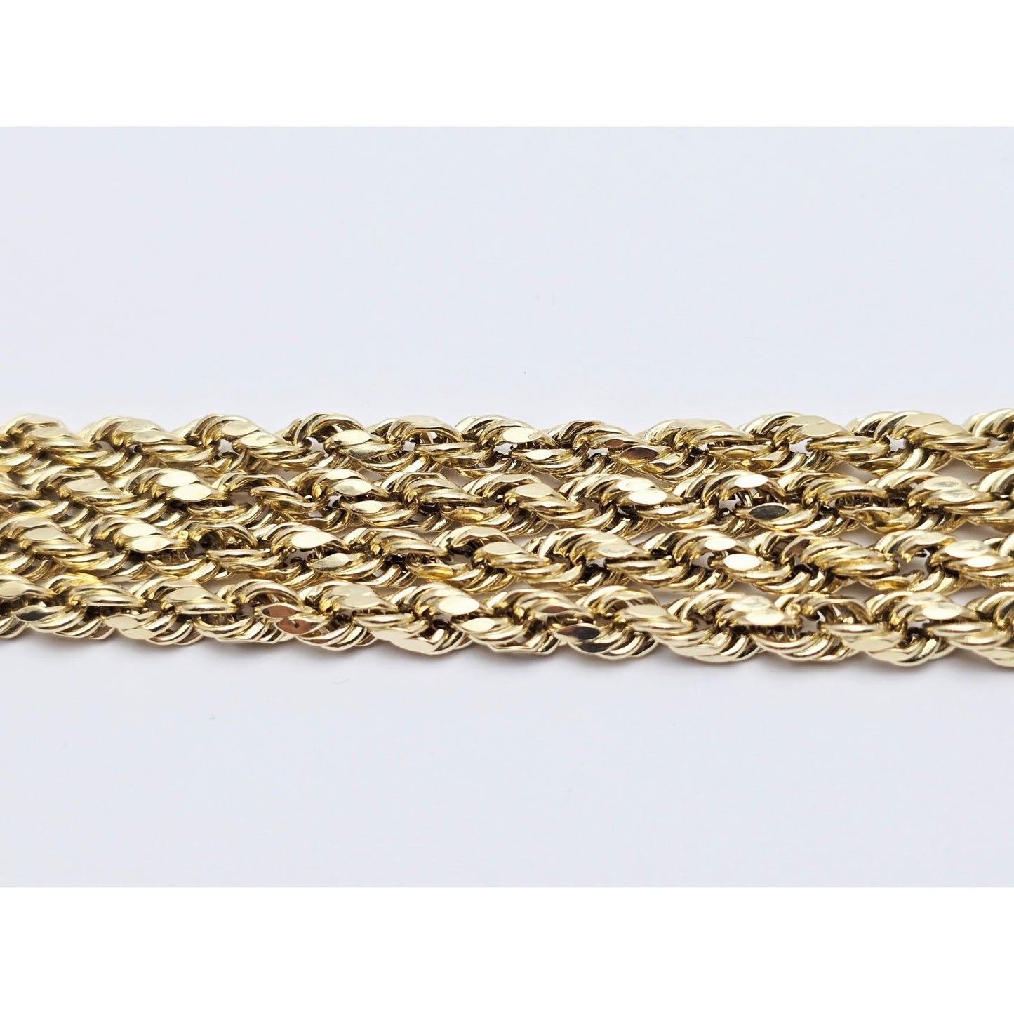 14K Yellow Gold Rope Chain Necklace