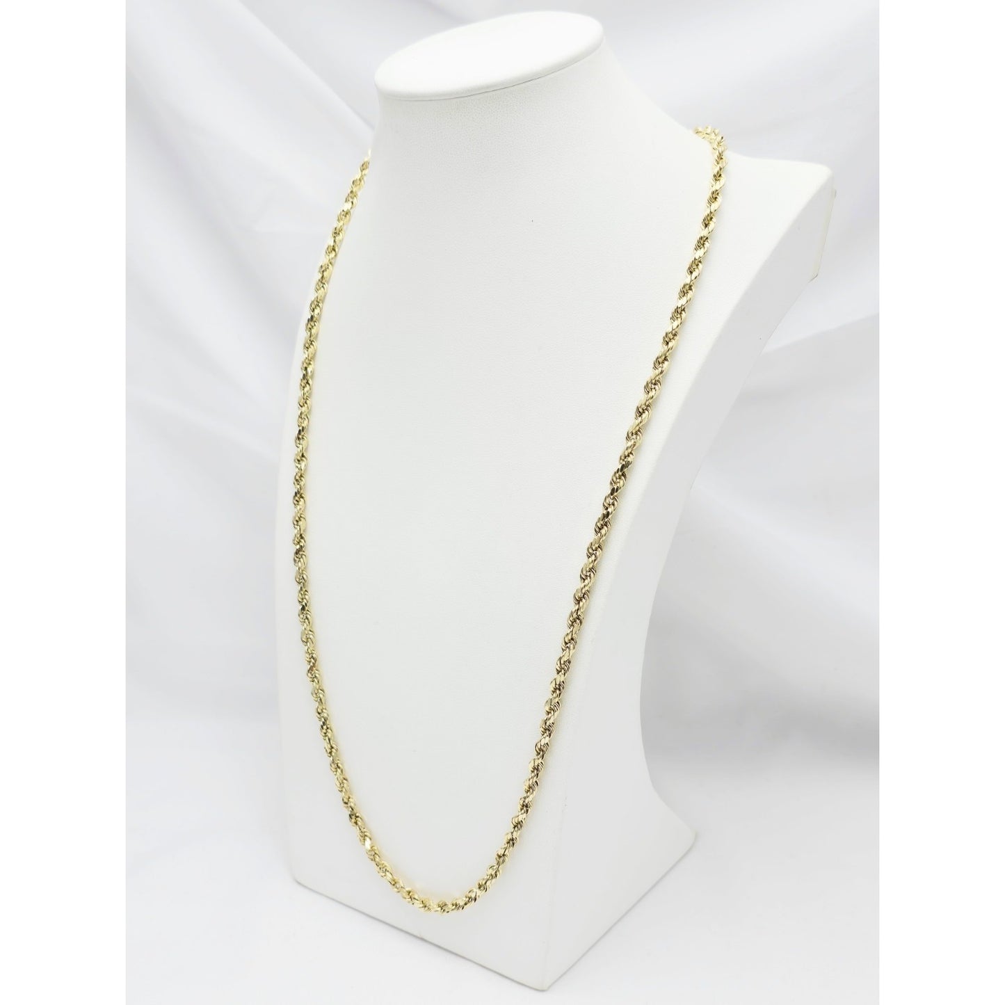 14K Yellow Gold Rope Chain Necklace