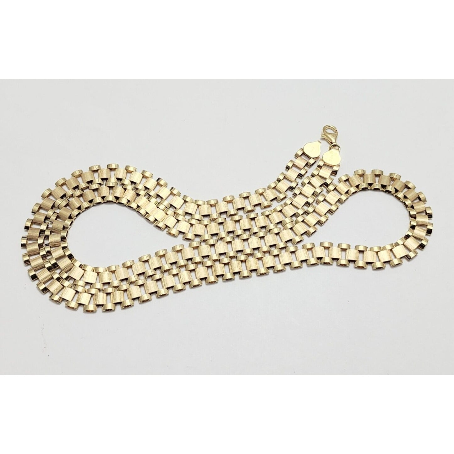 10K Yellow Gold Rolex Link Chain Necklace