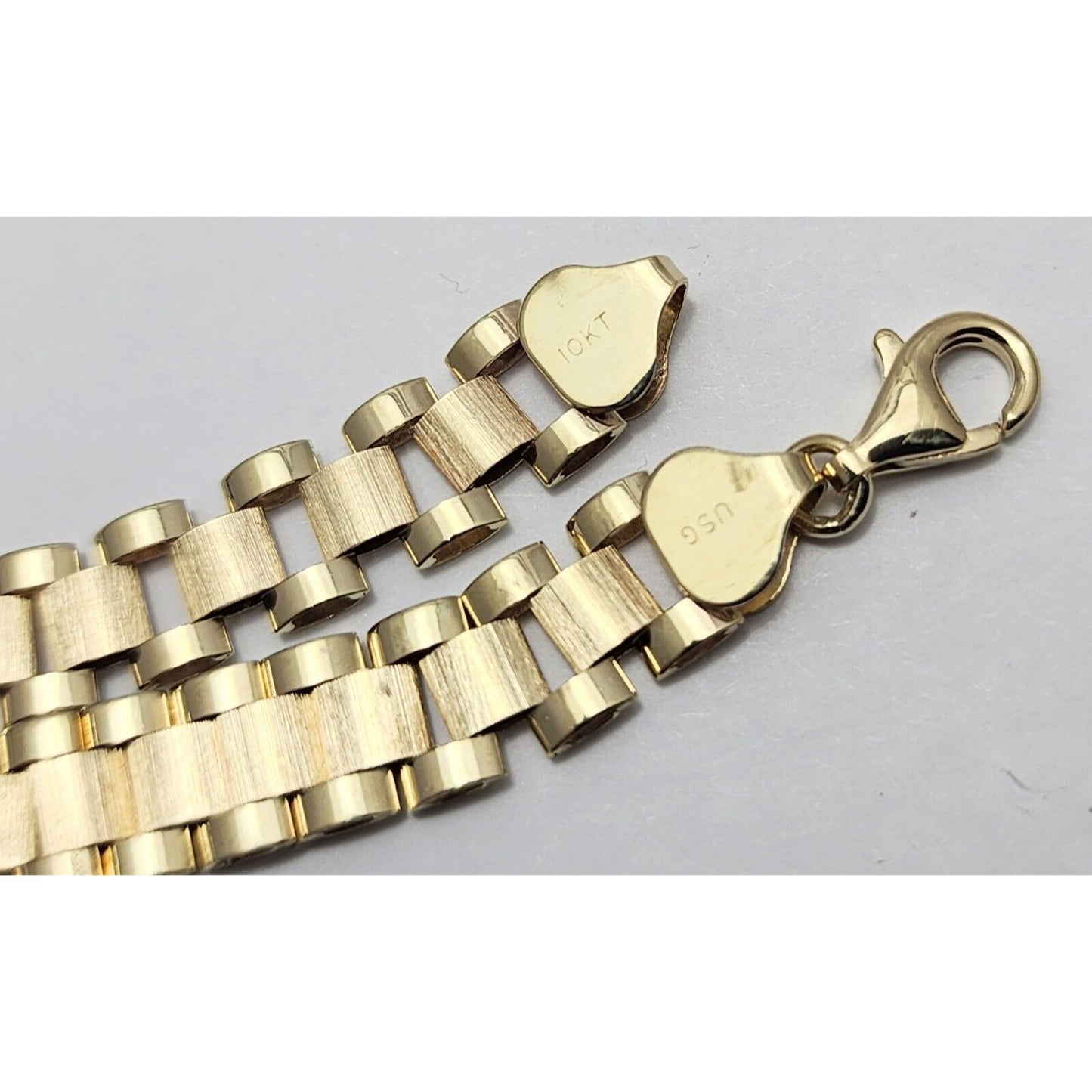 10K Yellow Gold Rolex Link Chain Necklace