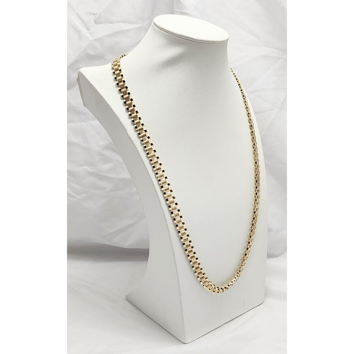 10K Yellow Gold Rolex Link Chain Necklace