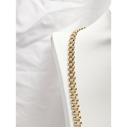 10K Yellow Gold Rolex Link Chain Necklace