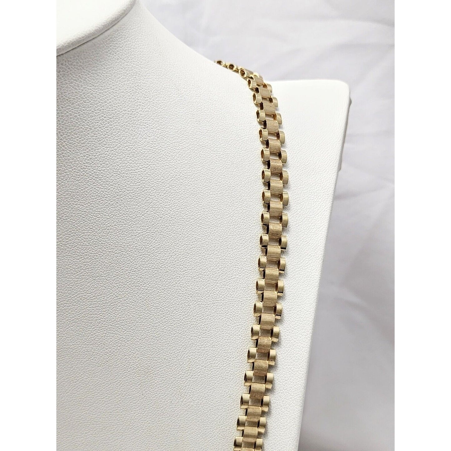 10K Yellow Gold Rolex Link Chain Necklace