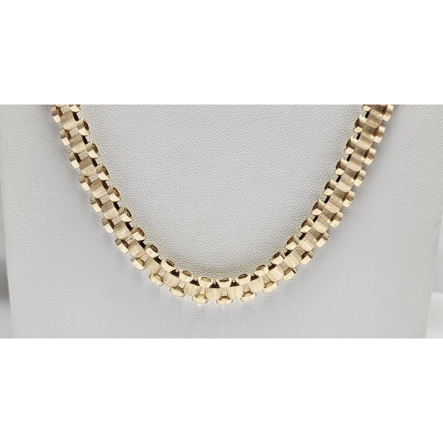 10K Yellow Gold Rolex Link Chain Necklace