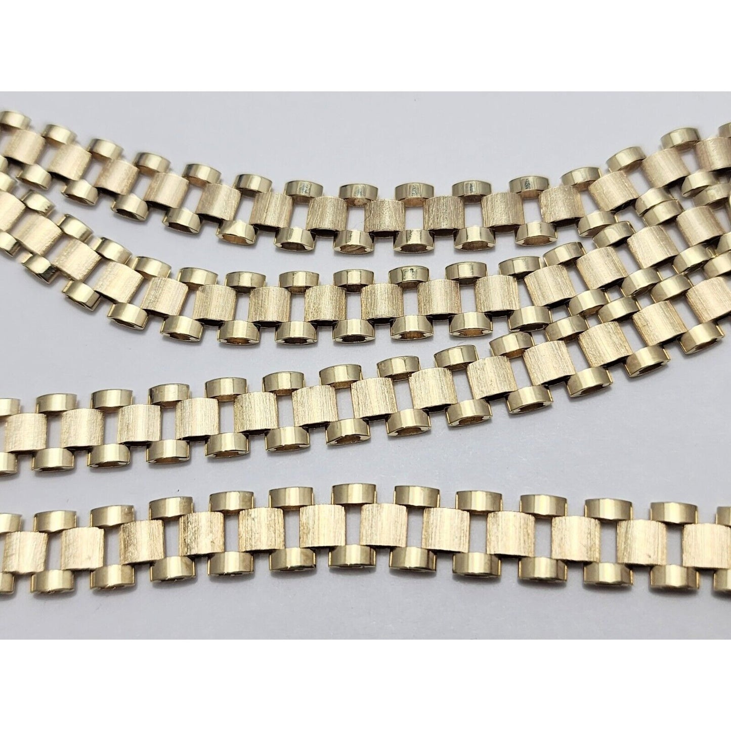 10K Yellow Gold Rolex Link Chain Necklace