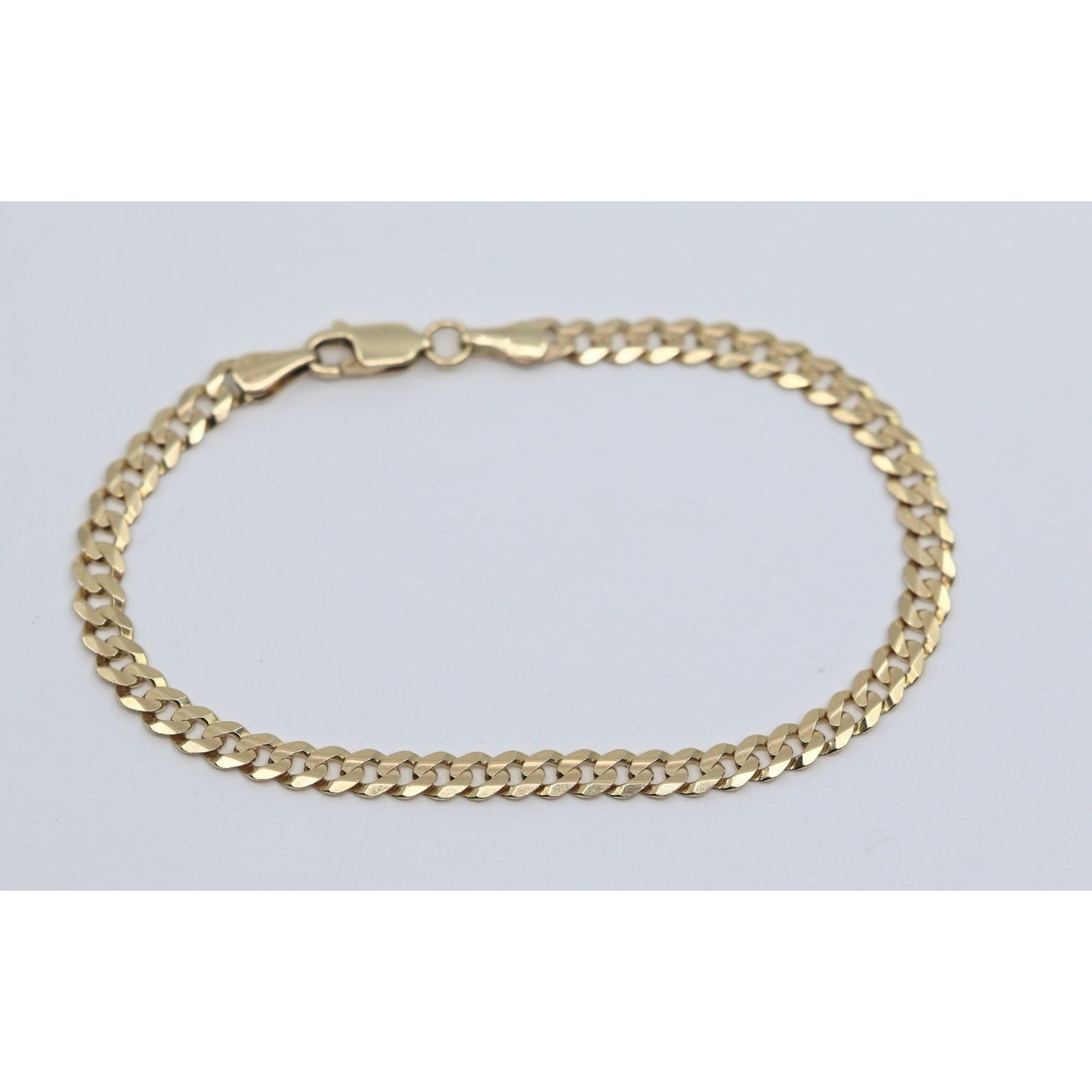 14K Yellow Gold Cuban Link Chain Bracelet