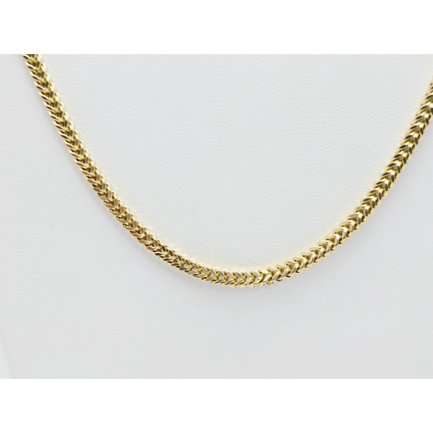 14K Yellow Gold Franco Link Chain Necklace