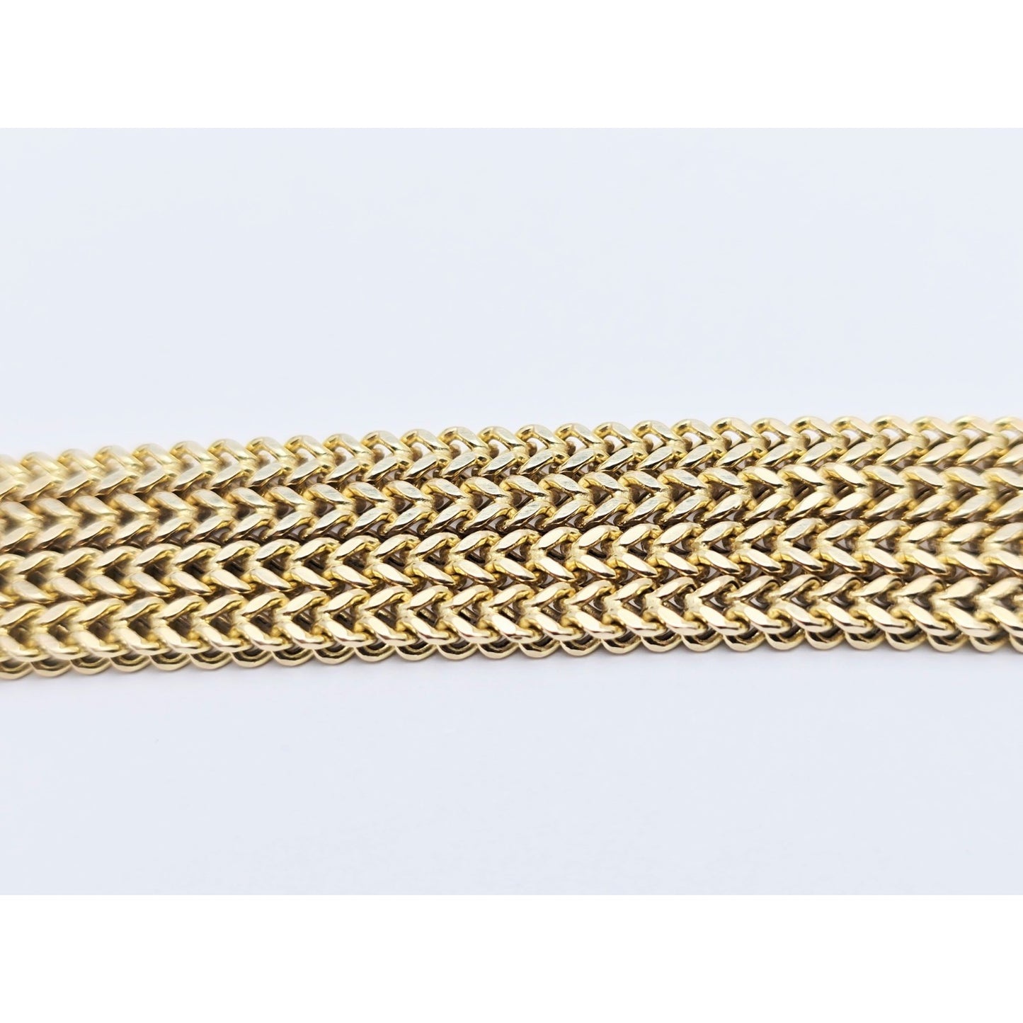 14K Yellow Gold Franco Link Chain Necklace