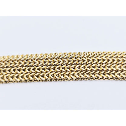 14K Yellow Gold Franco Link Chain Necklace