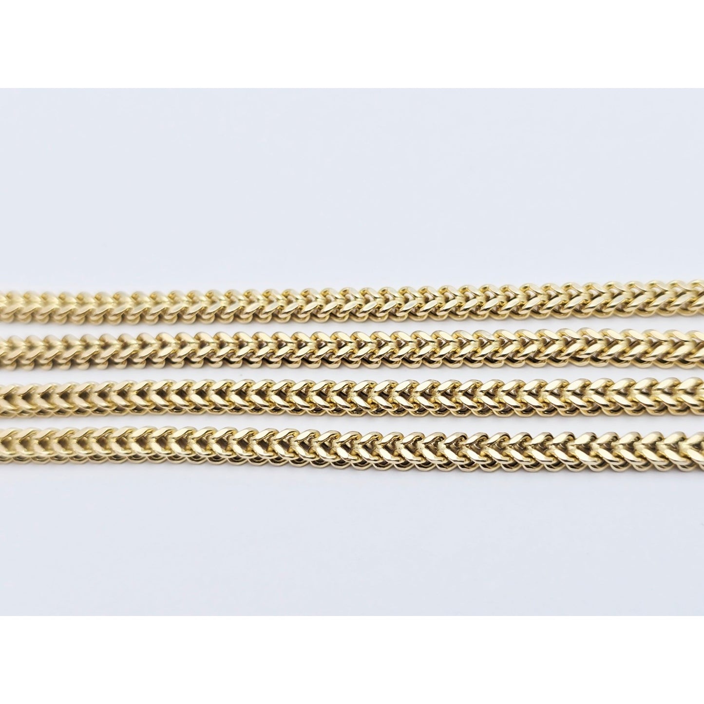 14K Yellow Gold Franco Link Chain Necklace