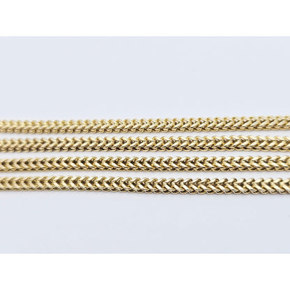 14K Yellow Gold Franco Link Chain Necklace