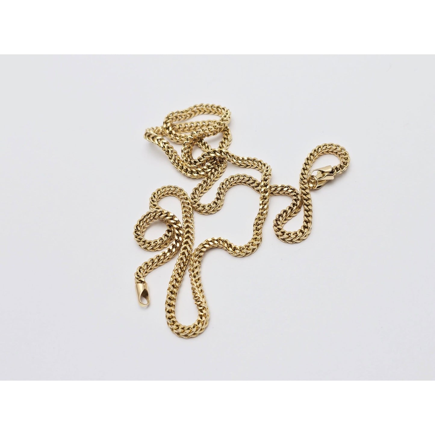 14K Yellow Gold Franco Link Chain Necklace