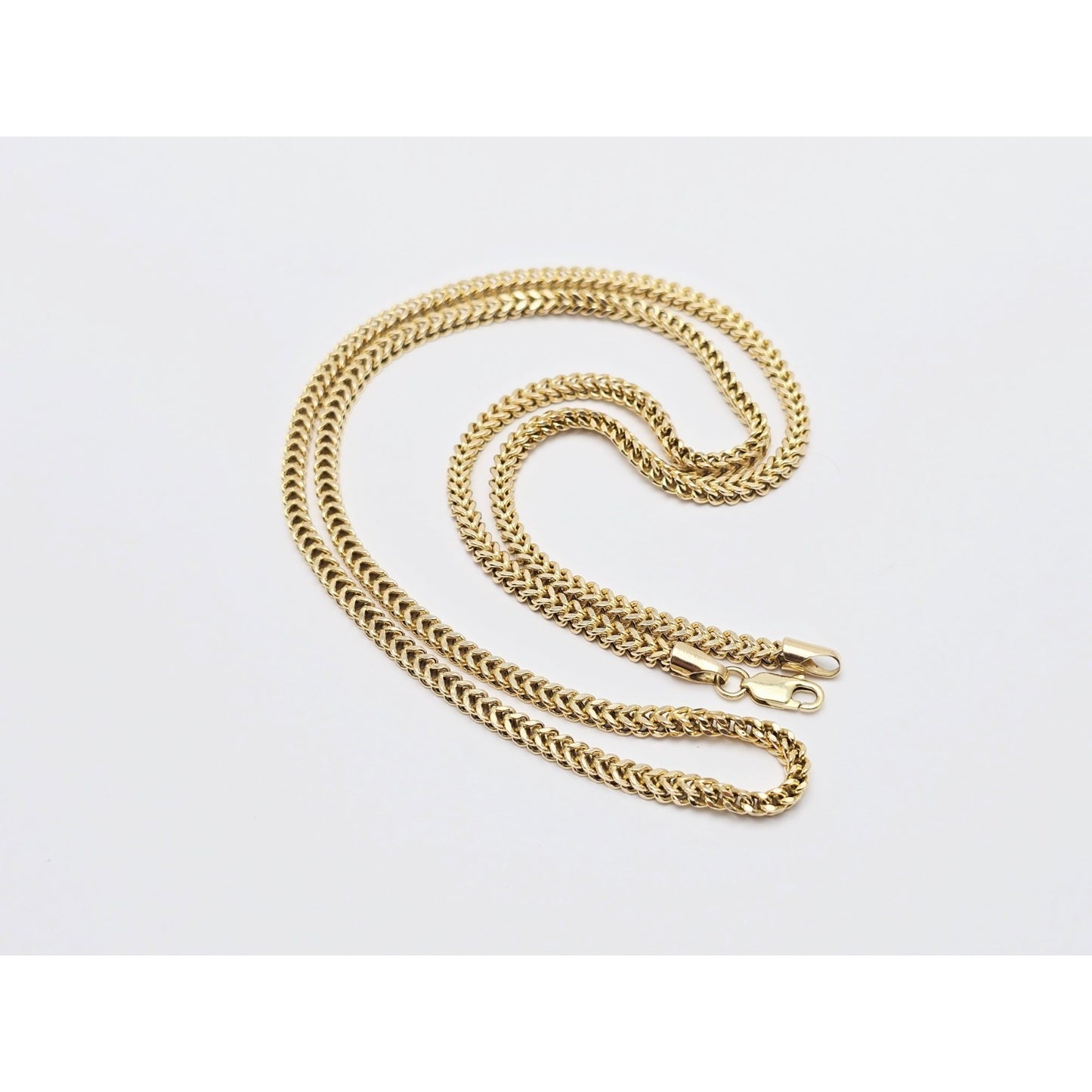 14K Yellow Gold Franco Link Chain Necklace