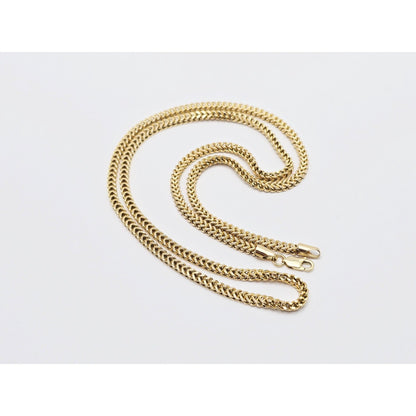 14K Yellow Gold Franco Link Chain Necklace