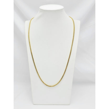 14K Yellow Gold Franco Link Chain Necklace