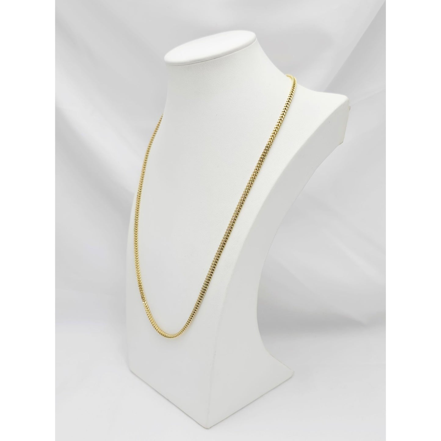 14K Yellow Gold Franco Link Chain Necklace