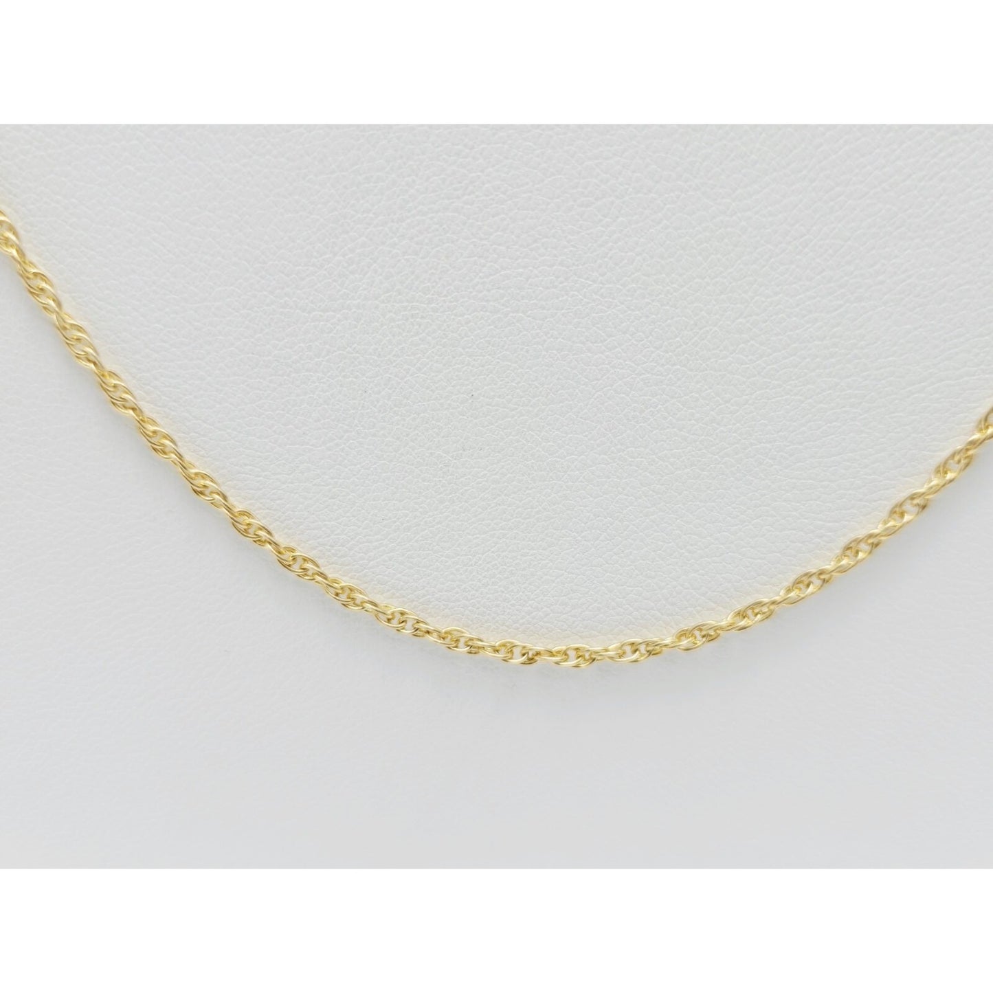 14K Yellow Gold Rope Mesh Link Chain Necklace