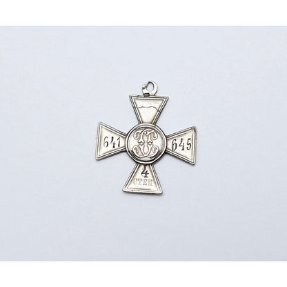 Russia Imperial Cross Of St. George Medal Order 641645 Sterling Silver