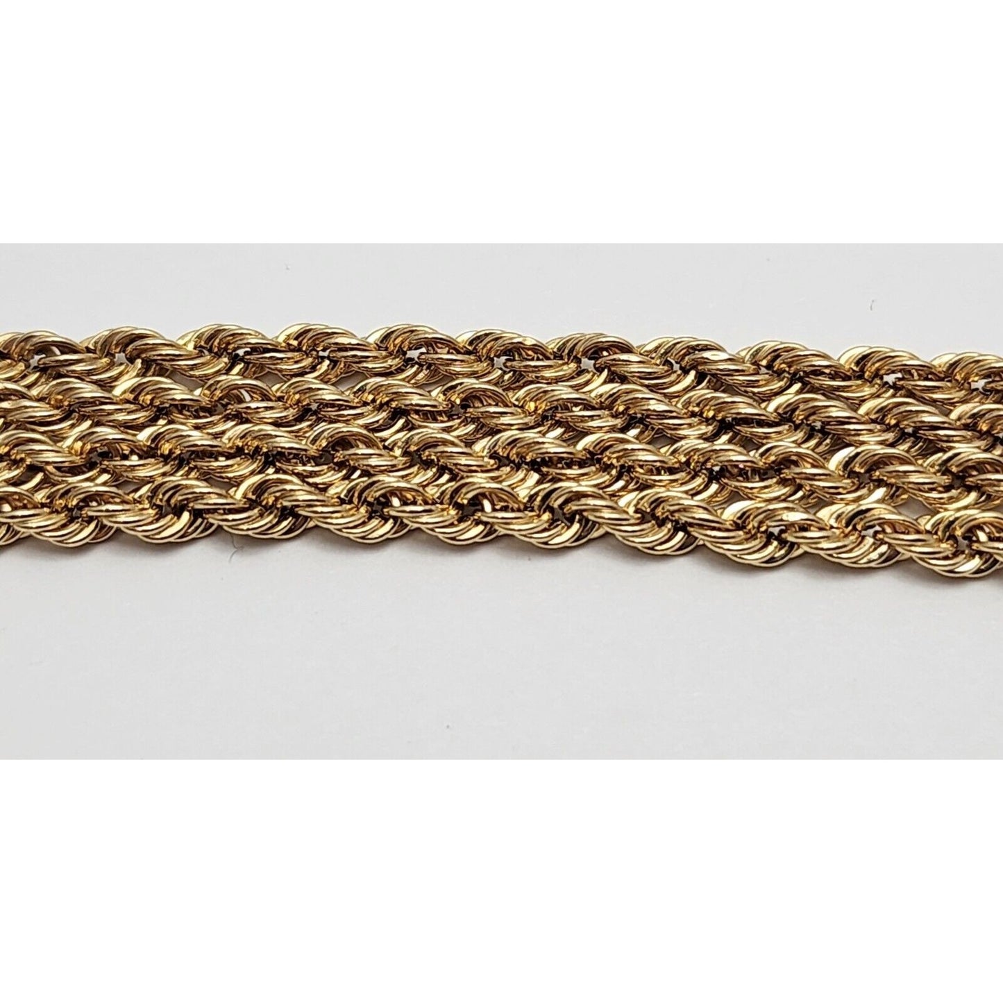 14K Yellow Gold Rope Chain Necklace