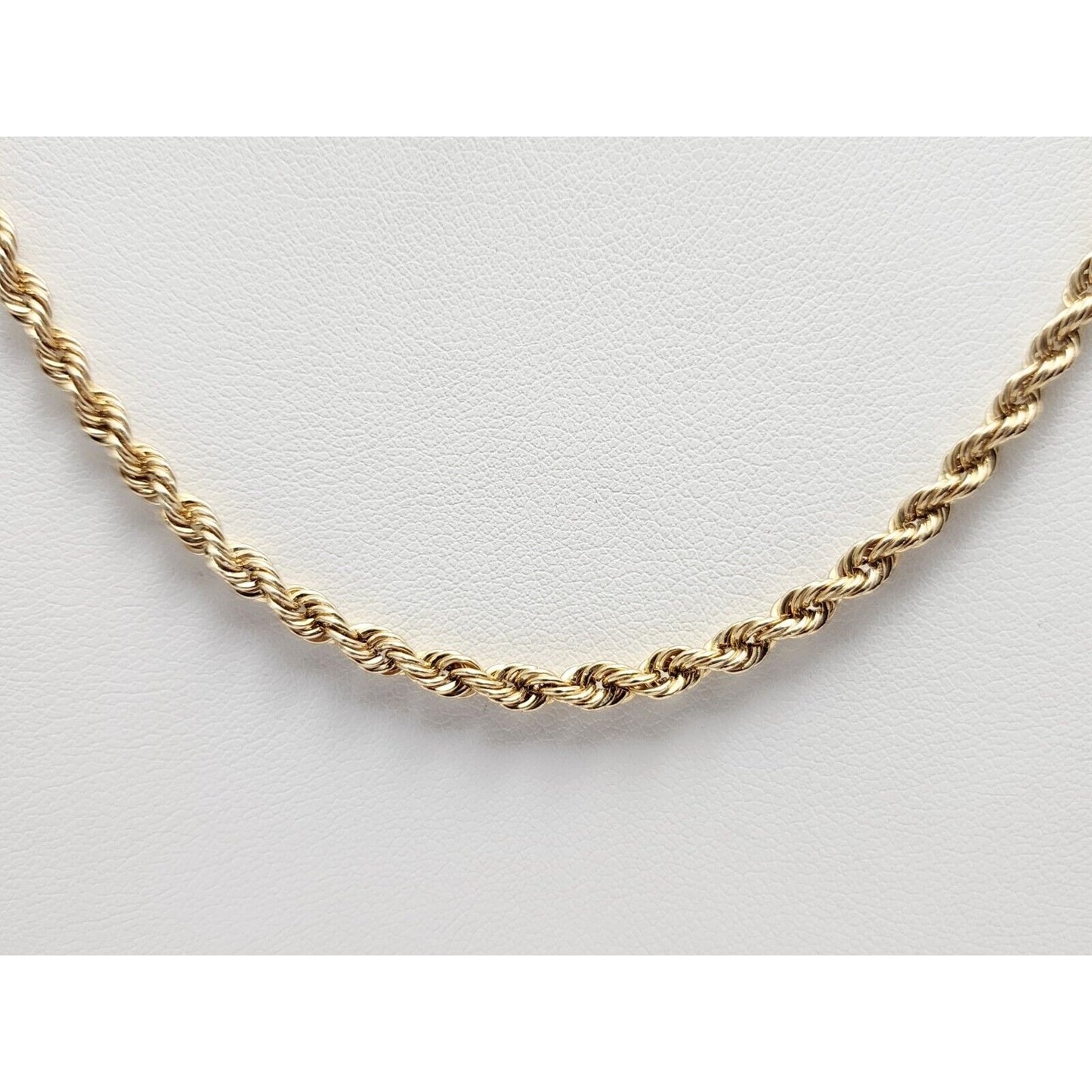 14K Yellow Gold Rope Chain Necklace