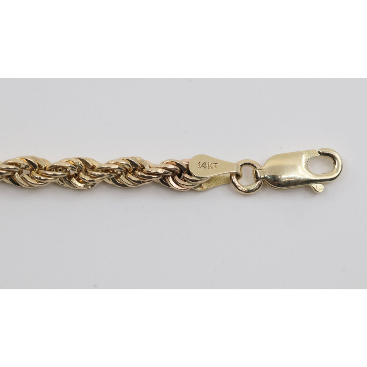 14K Yellow Gold Rope Anklet Bracelet