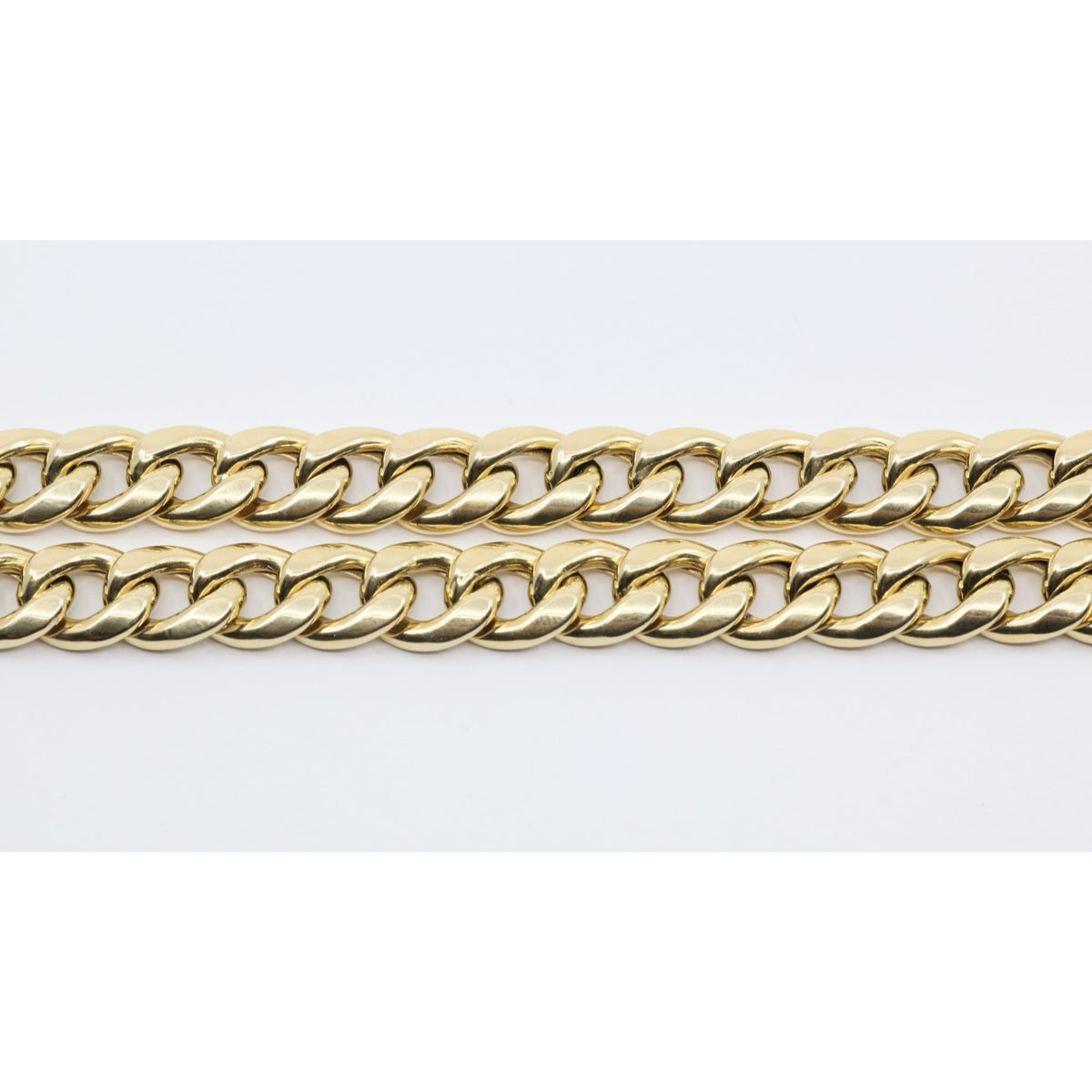 14K Yellow Gold Cuban Link Chain Necklace