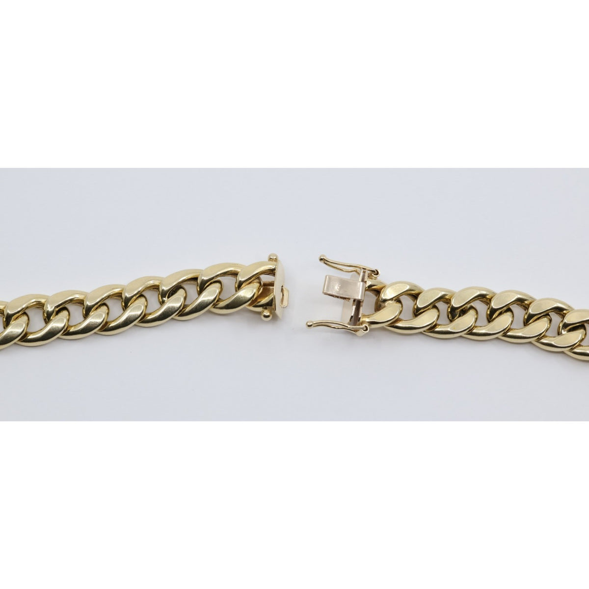 14K Yellow Gold Cuban Link Chain Necklace