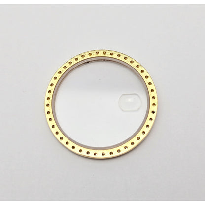 18K Gold 1ct Diamond Bezel for Rolex Datejust President 36mm & Sapphire Crystal