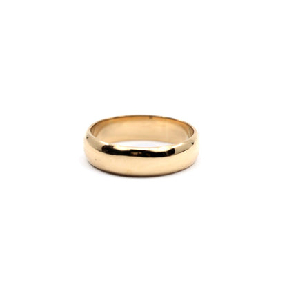 18K Yellow Gold Polished Wedding Band Ring