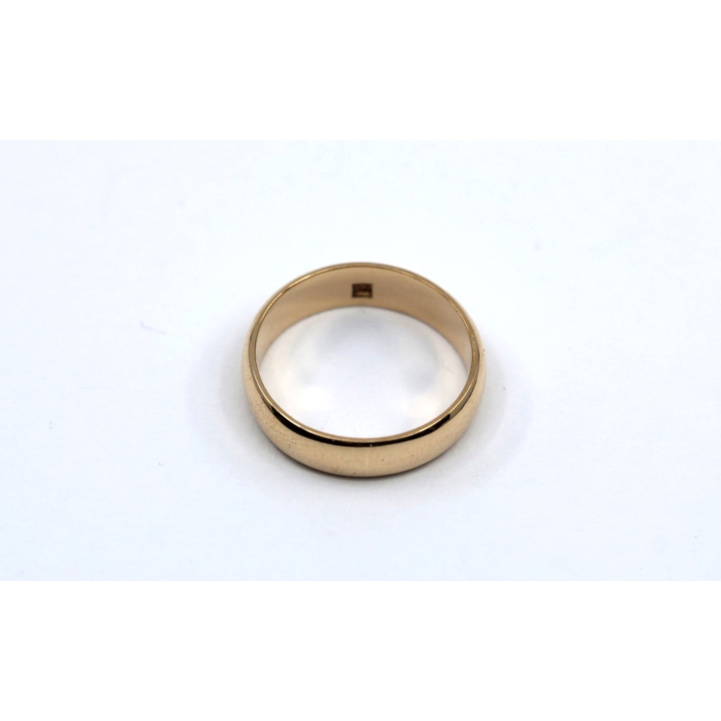18K Yellow Gold Polished Wedding Band Ring