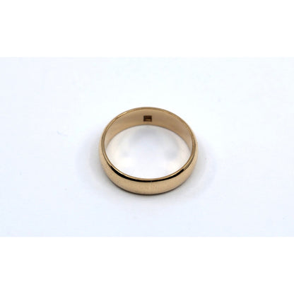 18K Yellow Gold Polished Wedding Band Ring