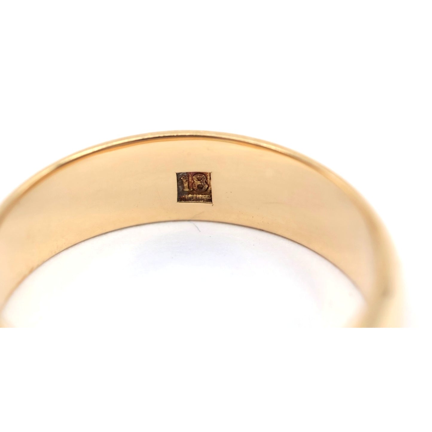 18K Yellow Gold Polished Wedding Band Ring
