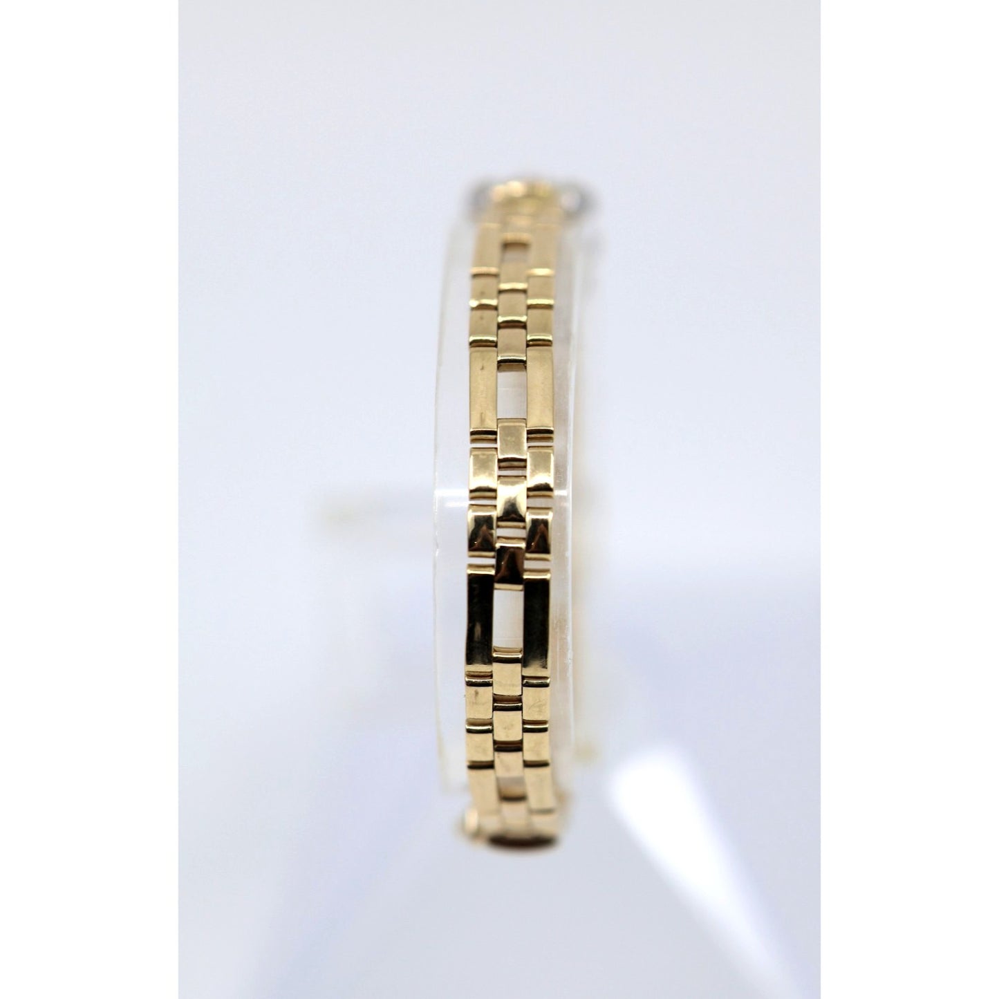 14K Two Tone Gold Diamond Custom Link Bracelet