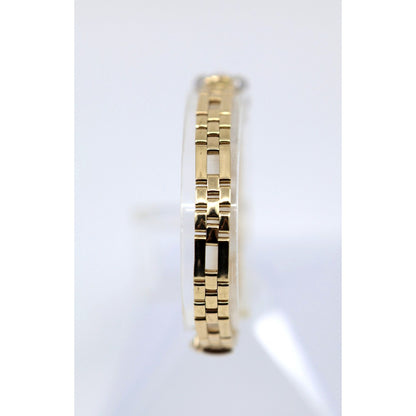 14K Two Tone Gold Diamond Custom Link Bracelet