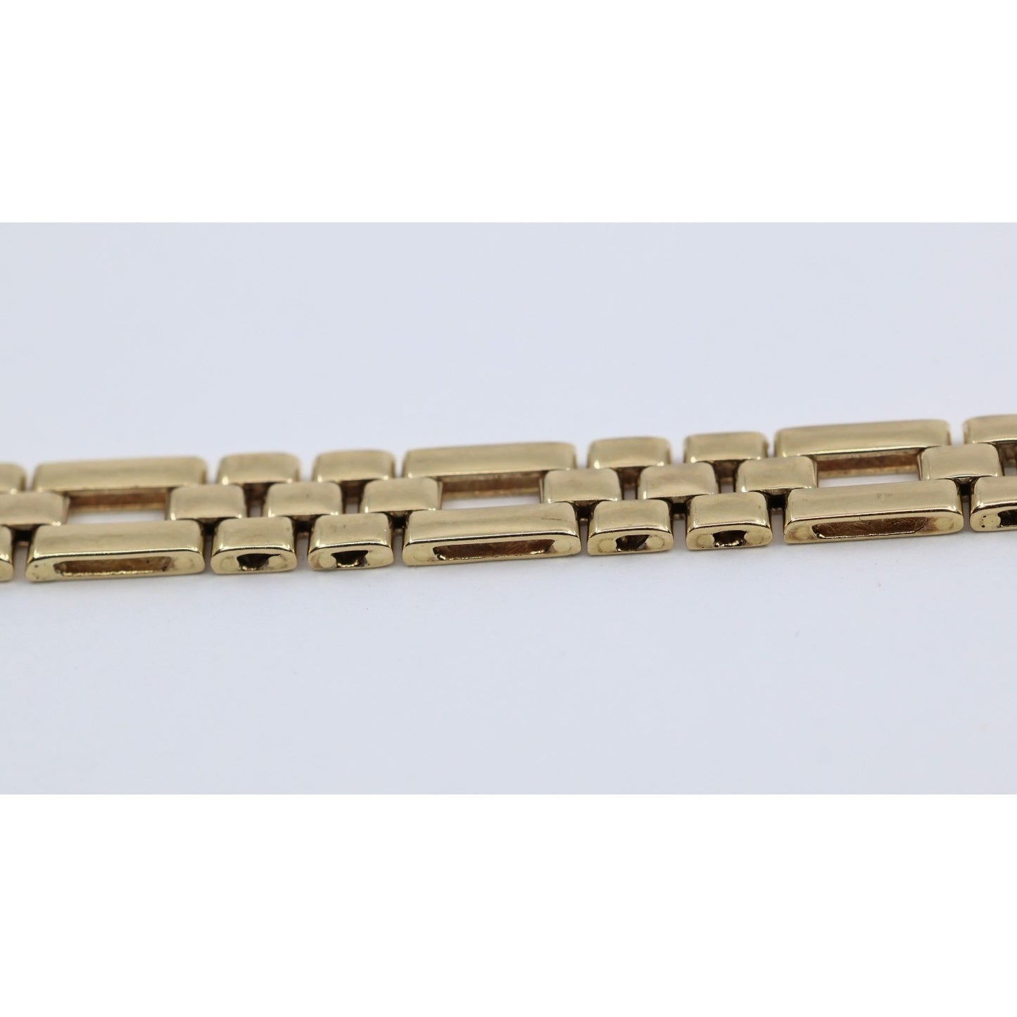14K Two Tone Gold Diamond Custom Link Bracelet