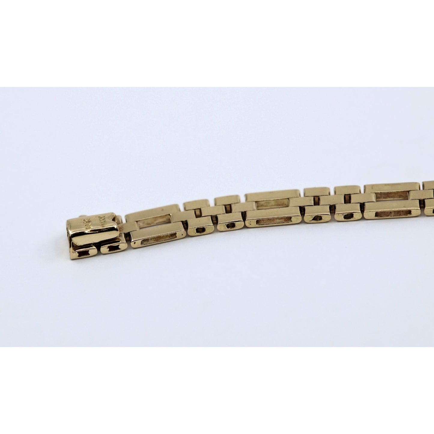 14K Two Tone Gold Diamond Custom Link Bracelet