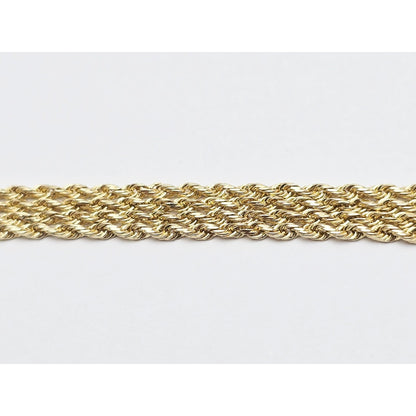 14K Yellow Gold Child Kid Baby Rope Chain Necklace