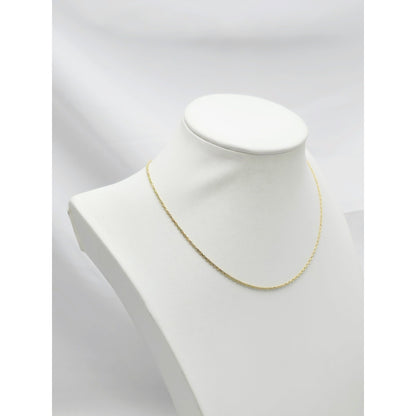 14K Yellow Gold Child Kid Baby Rope Chain Necklace