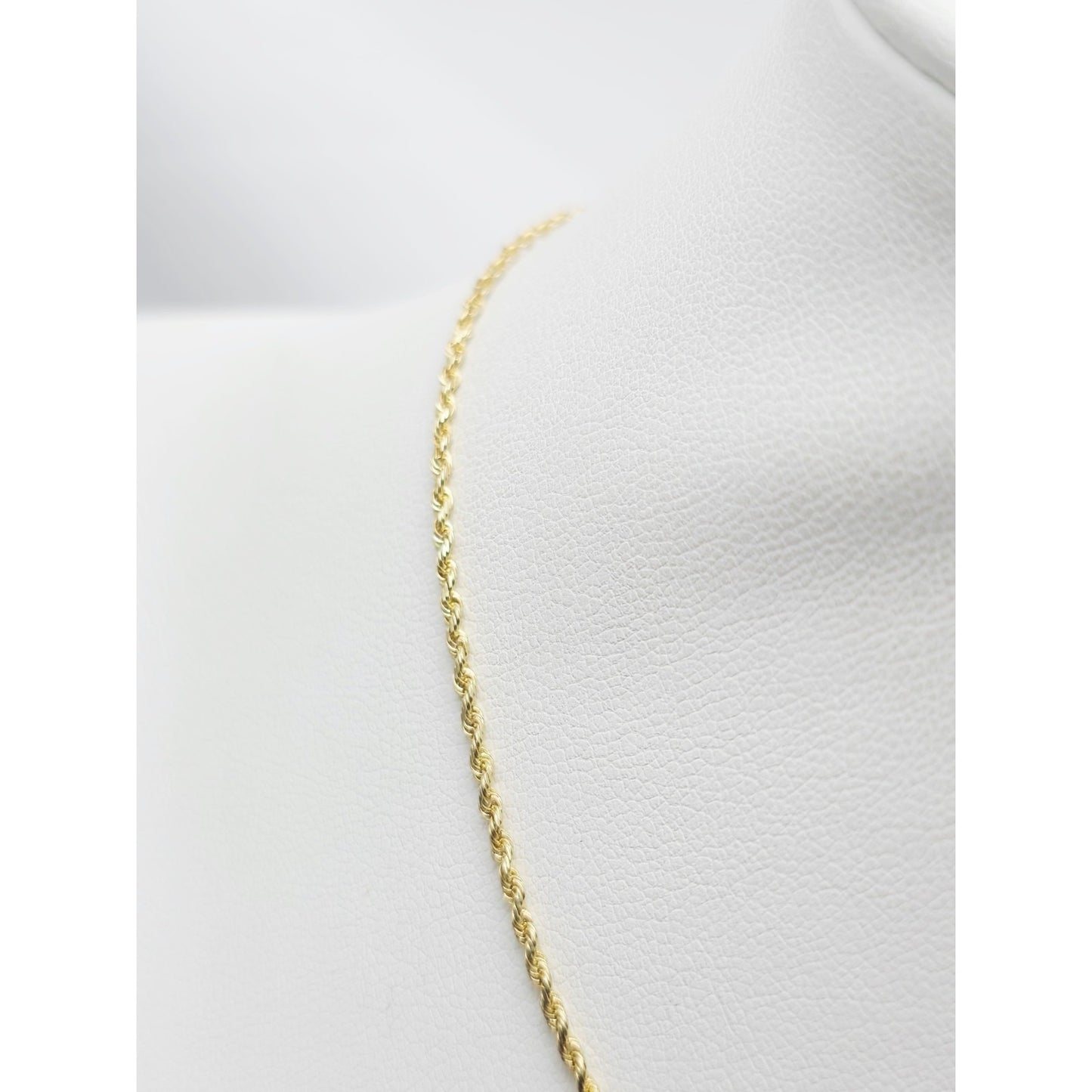 14K Yellow Gold Child Kid Baby Rope Chain Necklace