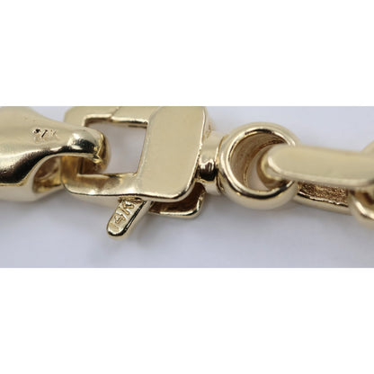 14K Yellow Gold Fancy Custom Link Bracelet