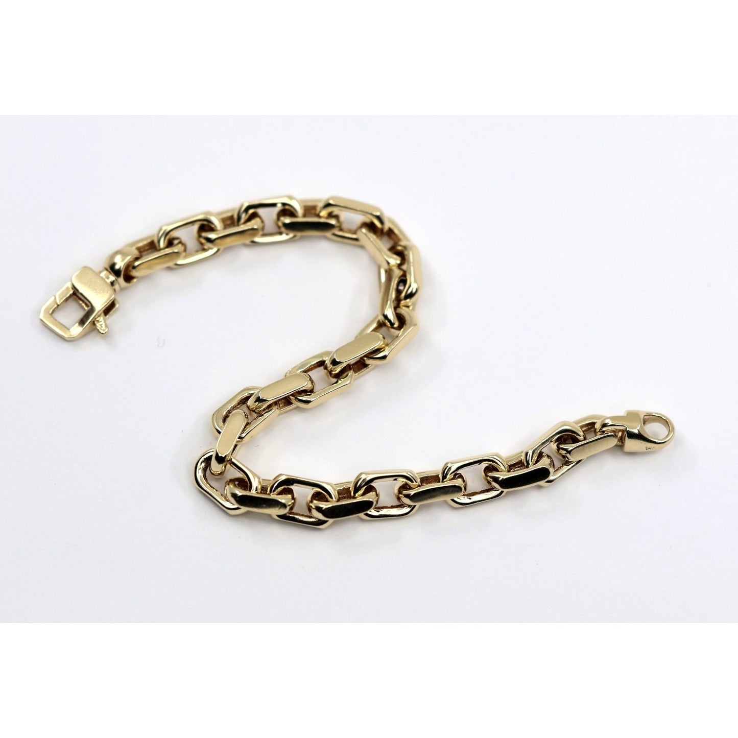 14K Yellow Gold Fancy Custom Link Bracelet