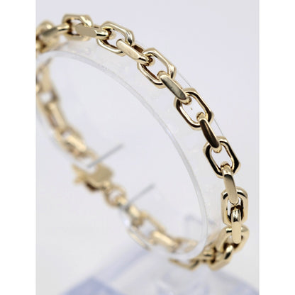 14K Yellow Gold Fancy Custom Link Bracelet