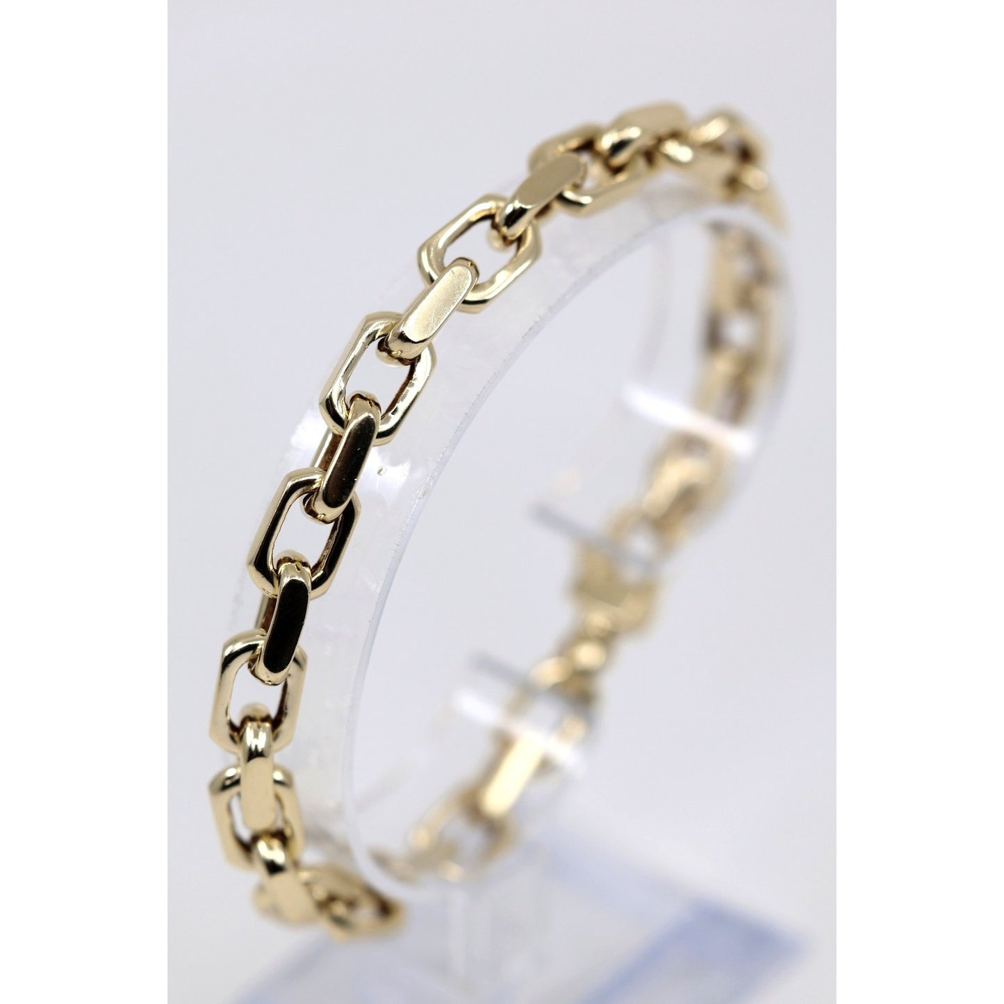 14K Yellow Gold Fancy Custom Link Bracelet